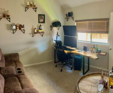 Finally have my own space to drink, relax and play some games.