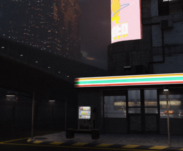 [OC] Street Conrer, Made and Composited entirely in Blender. Originally inspired by @waneella on instagram