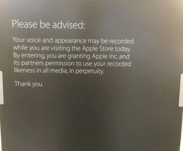 When walking into a store equals signing a waiver.