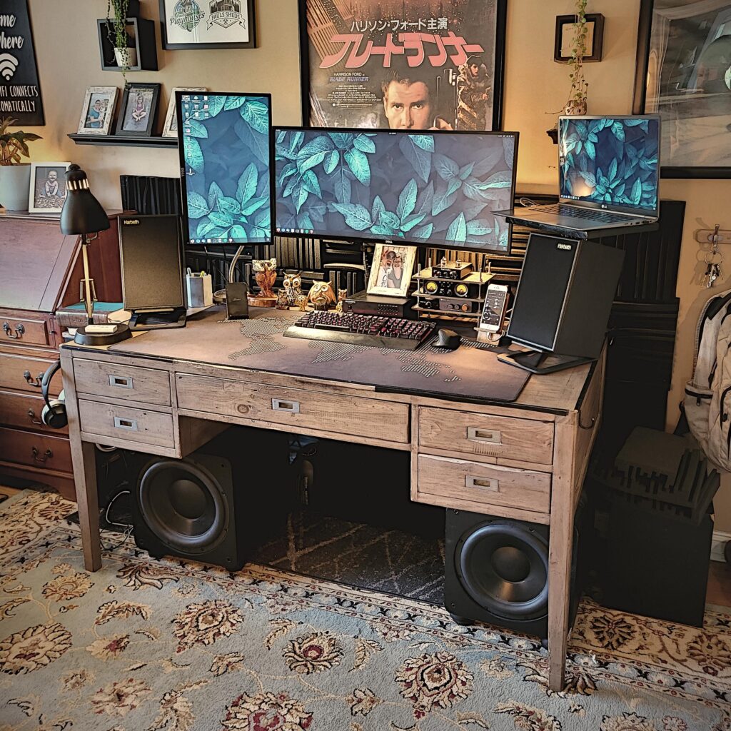 My work & hi-fi station