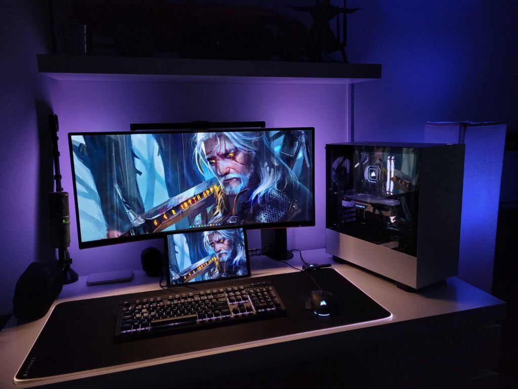 My distraction-free gaming and productivity setup. How would you rate it?