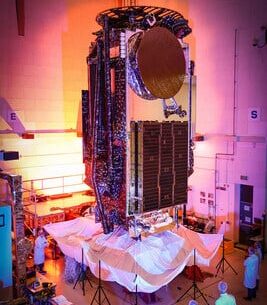 Jupiter 3 satellite looking like a cyberpunk skyscraper.