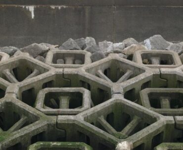 Wave breaker installation in New Brighton