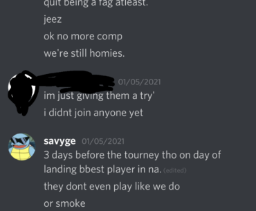 TiltTown should be DQ'd or atleast forced to play with a sub