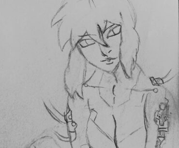 Sketch I Did Of Motoko Kusanagi From Stand Alone Complex My Favorite Cyberpunk Cyborg Human Woman