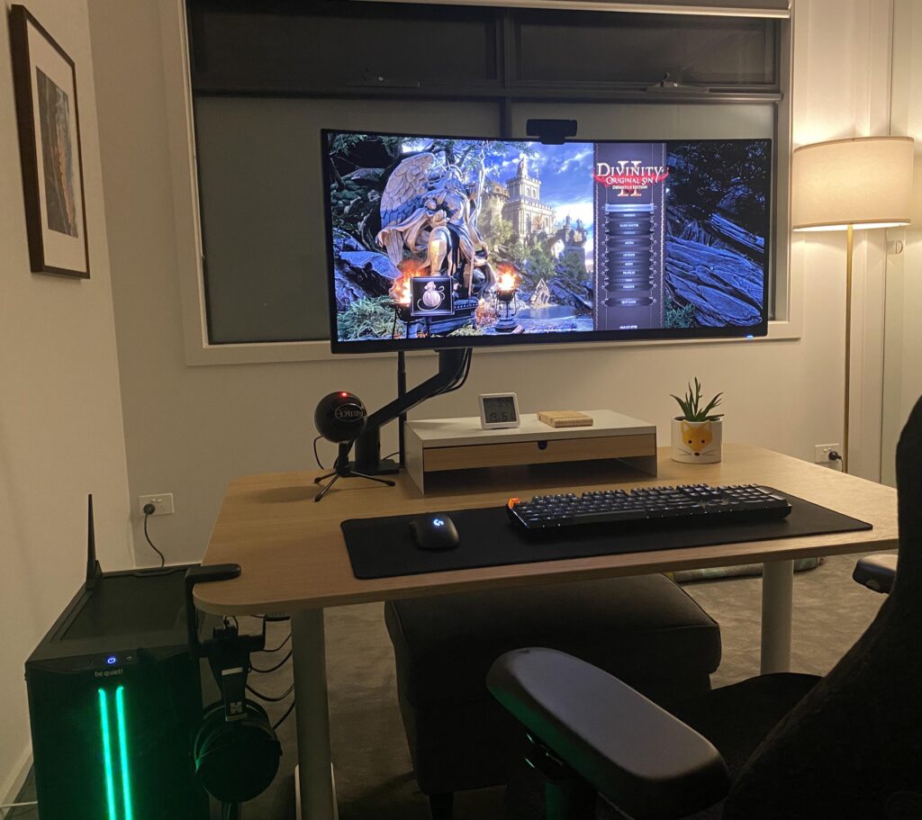 Got my first gaming PC, and my WFH office has transformed into a cozy gaming room