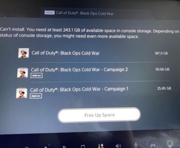 was just ab to install the campaign cos it’s free on ps plus and saw it’s 187gb?? surely that can’t be right, how do i just install the campaign?
