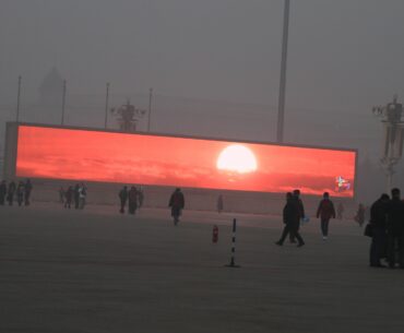 The Sunrise must be televised. You can't see it in the smog.