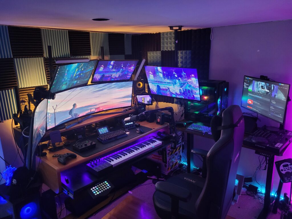 6th screen and standing desk.
