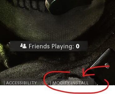 how to modify install on steam