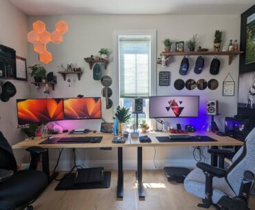 WFH on the left, Gaming on the right