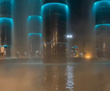 Fountains in Chengdu, China