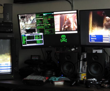 Final Fantasy VII collector's VHS, my setup is looking pretty wild these days.