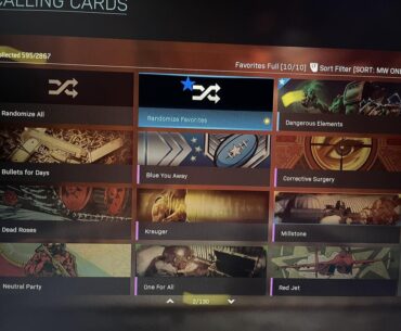 Are calling cards and emblems broken?
