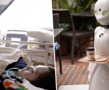 A cafe in Japan is hiring paralyzed people to to control robot servers in order to still make an income.