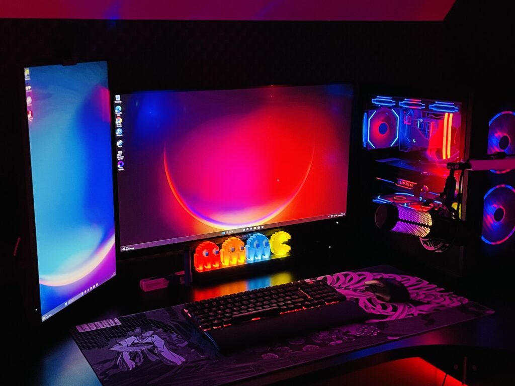 Finally built my monster PC, starting to get the setup together.