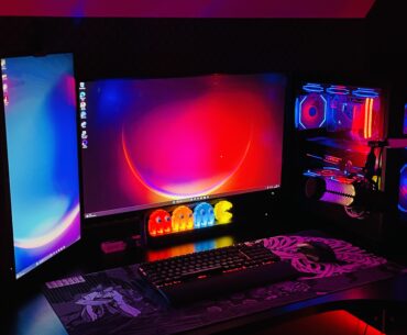 Finally built my monster PC, starting to get the setup together.