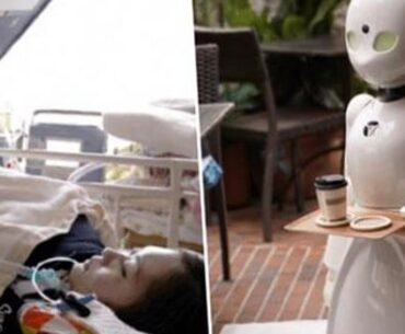 A cafe in Japan is hiring paralyzed people to to control robot servers in order to still make an income.