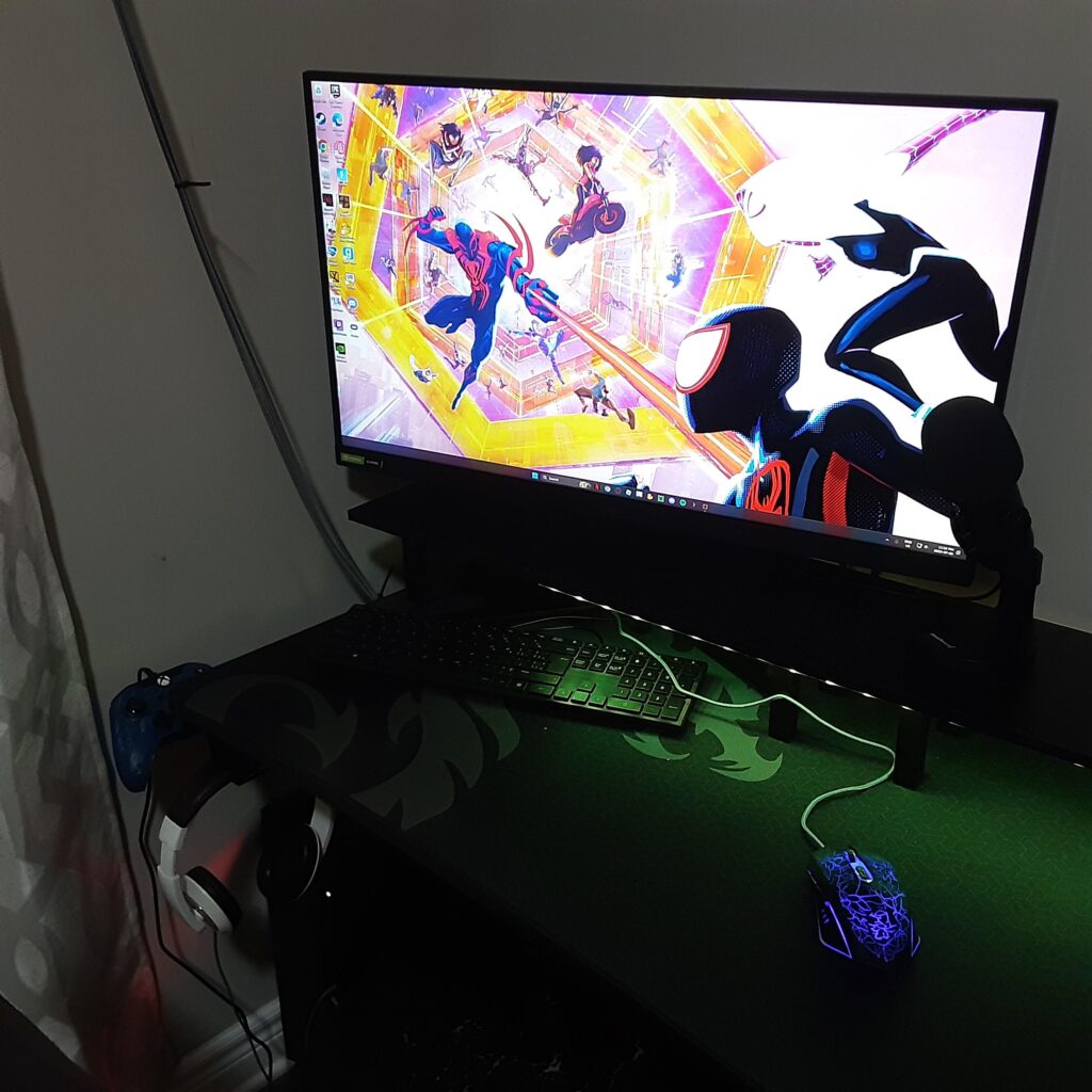 This is my first ever pc setup. It may not look the best but it works.