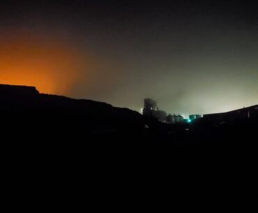 Definitely living in a cyberpunk dystopia, leaving a party in an abandoned warehouse a few nights ago