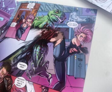 A cyberpunk comic book that I've made is in the printing process!