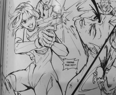 Pencil version of my Cyberpunk comic! What do you think!?