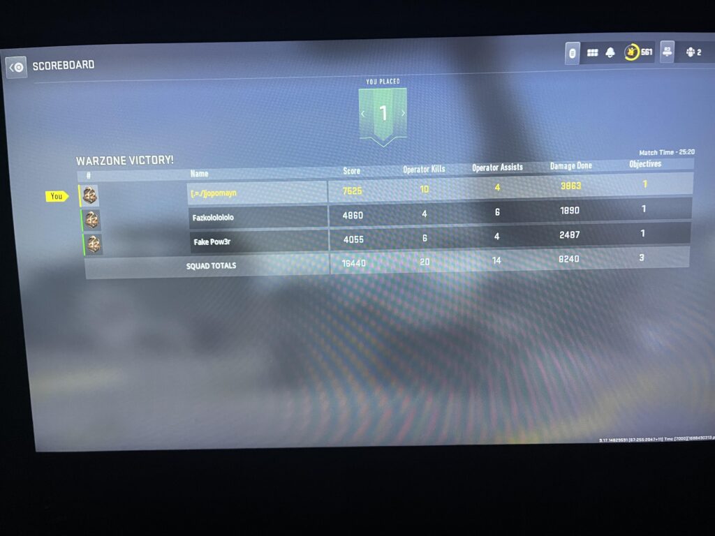 Got my first win with a random team