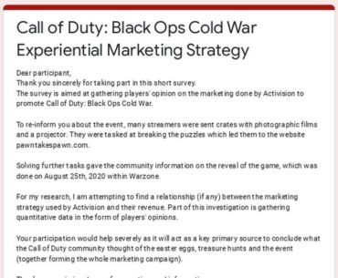 Request for community’s opinion on Call of Duty: Black Ops Cold War