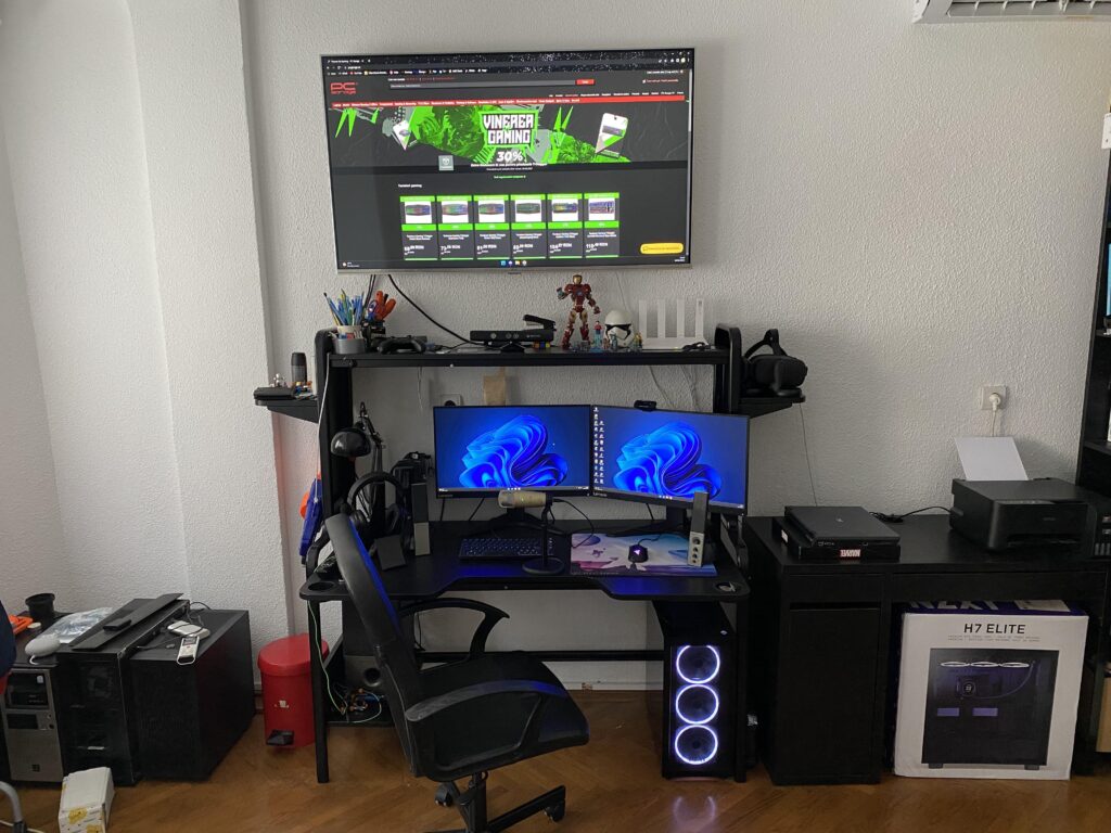 setup update after another year, fixed most of the cable management problems (will resolve the rest after i change my desk)