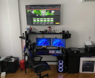 setup update after another year, fixed most of the cable management problems (will resolve the rest after i change my desk)
