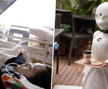 A cafe in Japan is hiring paralyzed people to to control robot servers in order to still make an income.