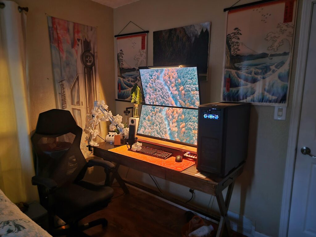 My little Cozy setup. I love it here