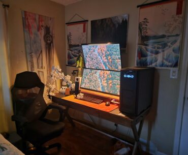 My little Cozy setup. I love it here