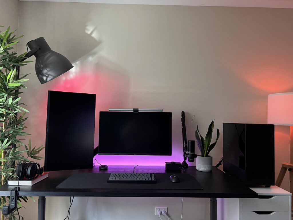 Followed some of your advice! Planning to add a monitor shelf and a KAWS figure too!