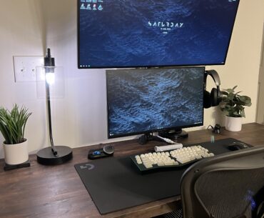 New setup. Need to put something on the wall, thoughts?