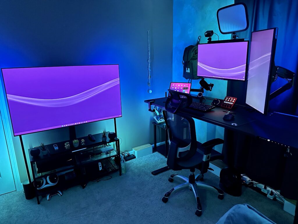 Just moved into my new place. Made the small space work well in my opinion.