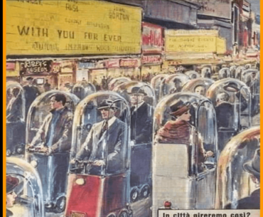 Dystopian, high-tech low-life waring from the past: In 1962, an Italian magazine carried a story on how the world will look in 2022.