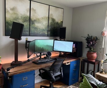 Got a plant to sit next to my desk, I think it really ties it together.