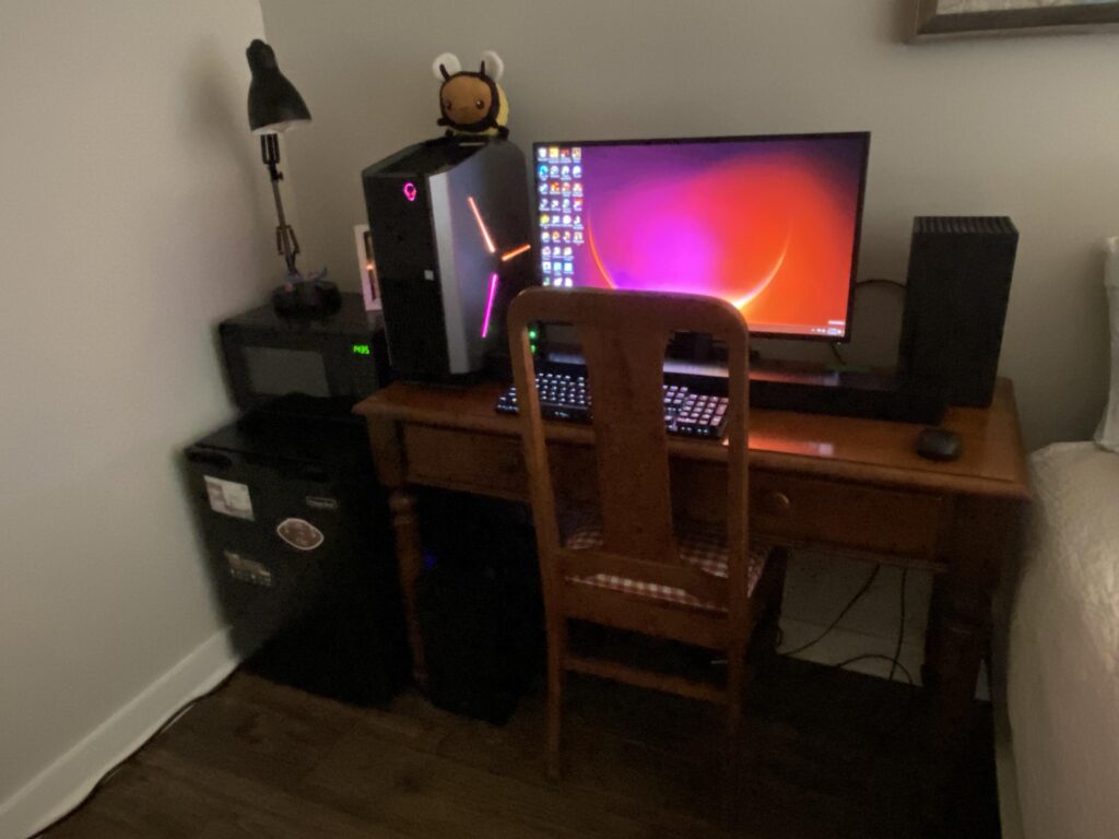 Temporary setup until I move back to school