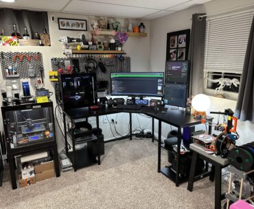 My little (only) corner that I still have ownership of in my house.. Lots going on, but it is the only space that my Wife and my 6 year old let me have!