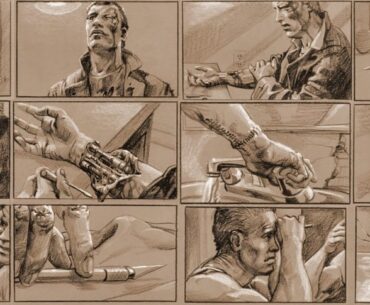 Storyboards from The Terminator (1984) by James Cameron