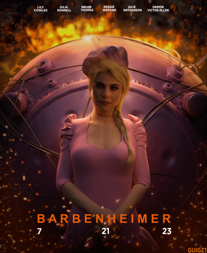 Barbenheimer Park movie poster render I made (GuiGZ1)