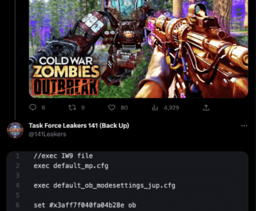 References to Outbreak have been found in the code for MWIII