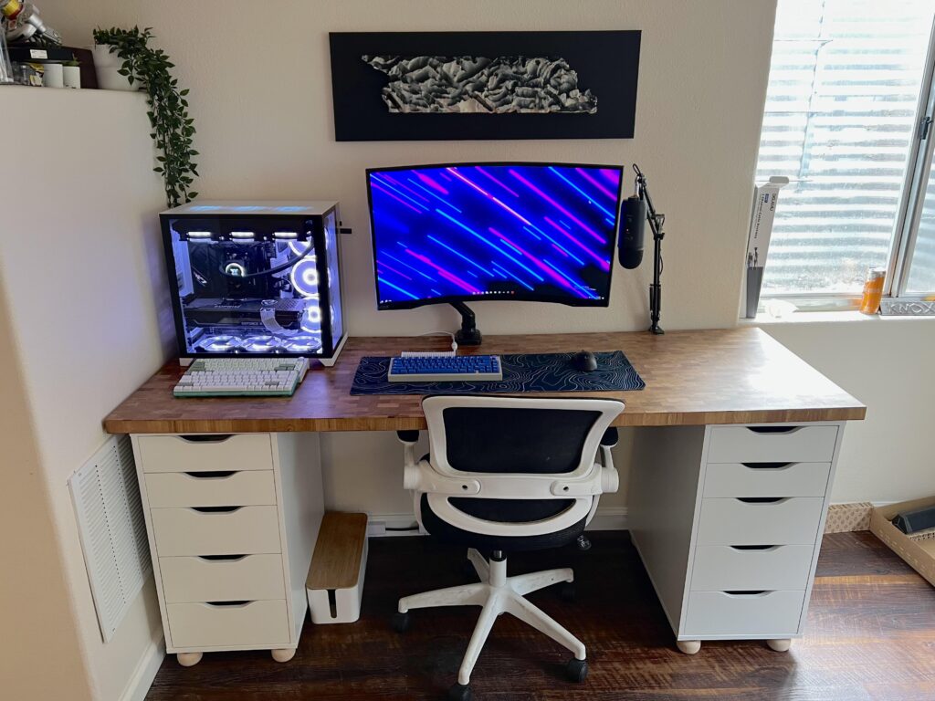 Little late to the Alex drawer party. Added couch legs for some extra height.