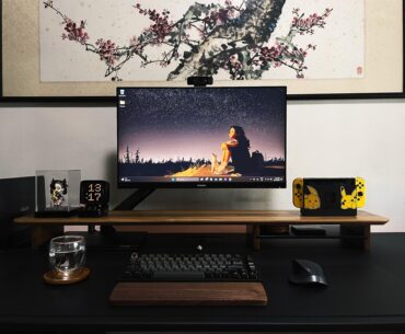 My desk setup! Probably a lamp and some plants next?