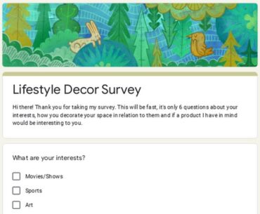 Student Decor/Interests Survey