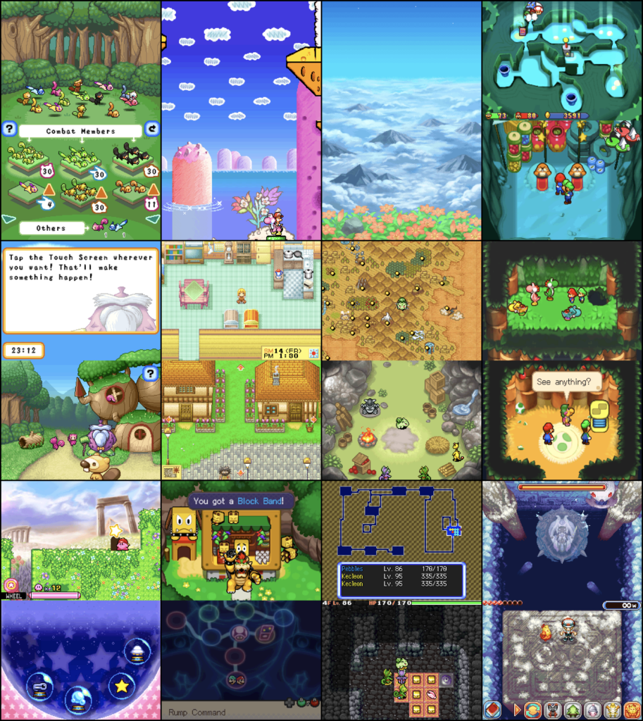 The Nintendo DS was truly a golden age for pixel art.