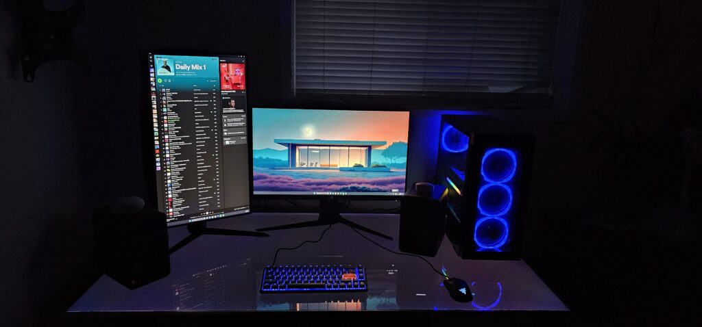 Destroyed my TV so it's now my desk