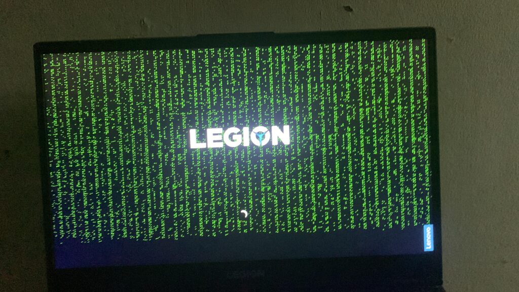 Green dots on my laptop screen