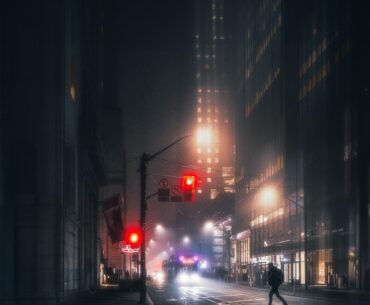 In the calm of the night, every moment is a lifetime, every street a universe